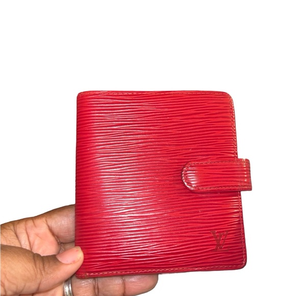 Louis Vuitton Red Epi Wallet - Picture 1 of 8